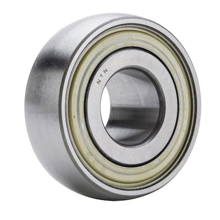 Ntn Round Bore Light Duty Ball Insert Bearing, 22.225 mm Dia Bore, 52 mm OD, 31 mm W, 14000 N Load AL205-014D1